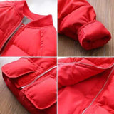 Sifafos Children Winter Coats Cotton-padded Boys jackets Short Pattern Thicken Outerwears Kids Clothes Girls Jacket