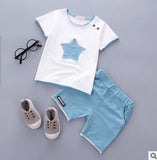 Baby Boy Clothes summer children clothing Cartoon 2018 New Kids Cotton Cute Stars Sets baby boy outfit costumes baby