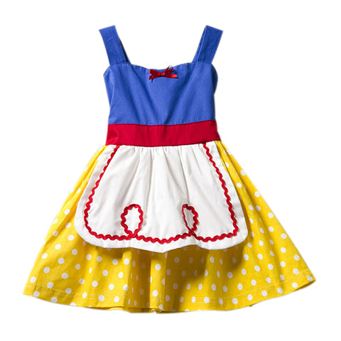 Snow White Dress for Girls Dresses Alice in Wonderland Dot Halloween Princess Cosplay Costumes Baby Girls Toddler Kids Clothes