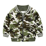Songge Children's Jackets Fashion Casual Camouflage Blue Green Jacket For Boys Spring Autumn Zipper Outerwe Children Clothes