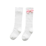 Spring/Autumn 1 Pairs Cotton rainbow Medium Solid Socks for Baby Girls Toddler Kids baby Clothing Warmers Leg Socks