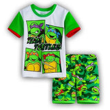Summer Baby Boys Girls Clothes Set Cartoon Teenage Mutant Ninja Turtles Leisure we Kids Children T-shirts+shorts Pajamas Suit
