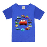 Summer Baby Boys T Shirt Cartoon C Print Cotton Tops Tees T Shirt For Boys Kids Children Outwe Clothes Tops 1-8 Year