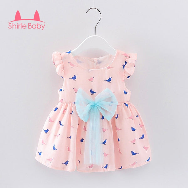 Summer Baby Girls Dress Cotton Cool Clothing Party Princess Clothes Br ...