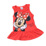 Summer Baby Girls Dresses Children Clothes Cotton Minnie Cute Cartoon Sleeveless Kids Girl Infant Baby Dress Costumes
