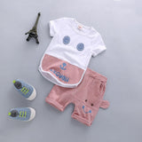 Summer Casual Baby Boys Girls Cotton Clothes Sets Cute Cartoon Top and Pants Newborn Infant Clothing For Kids Children 2Pcs/Set