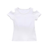 Summer Children T Shirt Casual Simple Baby Girls Soft Cotton Tops Kid Toddler Short Sleeve T-shirts Kids Clothing