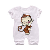 Summer New style baby rompers Short sleeve Newborn Infant Baby Boy Girl clothes Cute Cartoon Printed Jumpsuit Climbing Clothes