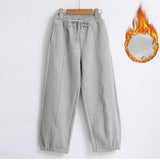 Teen Girls Thicken Warm Trousers 2023 Autumn and Winter Children Cotton Clothing Baby Kids  Wide Leg Casual Pants Casual, #6690