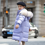 Teenage Kids Parkas Children Winter Warm Coat Girls Down Jacket Long Thick Winter Outerwear Children's Coat Child Ski Suit