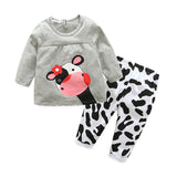 Tem Doge Baby Clothing Sets Spring Autumn New Newborn Baby Infant Girls Clothes Long Sleeve 2PCS Casual Hooded Baby Boy Clothing