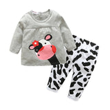 Baby Clothing Sets 2017 Baby Girl Winter Clothes Infant Clothing Leopard Print Rompers Headband Pants 3PCS Outfits Set