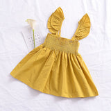 Toddler Infant Girl Tutu Dress Kids Baby Ruffle Princess Party Pageant Dresses Kids Girls Tube Top Dress Summer Bow Dresses 0-4Y