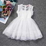 Top Fashion Ball Gown Regul New Baby Children Lace Sleeveless Beautiful Princess Dress Party Lolita Style Cute Outfits