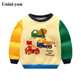 Autumn winter children T-shirt Solid color Boys girls pure cotton sweatshirts Baby Children clothing kids Sweatshirts