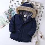 Unisex Children Clothing 2023 Boy Clothes Warm Winter Down Cotton Jacket Hooded Coat Waterproof Thicken Outerwear Kids Parka