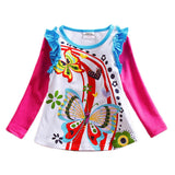 VIKITA T Shirts Children Kids Child T-Shirt Long Sleeve T Shirt For Girls Tops Baby Tshirt Tee Shirt Fille Girls Clothes L328