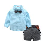 style  born baby gentlemen boy 3pcs/set clothing set shirt+vest+casual pants quality baby clothes