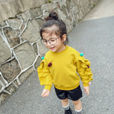 2018 Baby Girls Long Sleeve Solid Soft Toddler Kids Tops T-Shirt Warm Clothes Sweatshirt for Girls Baby Girl clothes