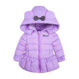 Warm Thick Girls Winter Co Quality Children's Parkas Winter Jackets and Coats For Girls Clothing Children's feather suits