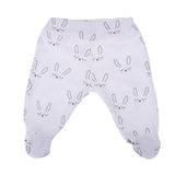 White Cartoon Bunny Baby Pants Casual Autumn Trousers Newborn Boys Girls Cute Leggings Toddler Clothes