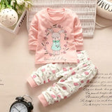 Winter Baby Clothing Sets For Girls Boys Cotton Long Sleeve+Pant Kid Children Baby Girl Boy Clothes Underwear Pajamas