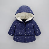 Winter Children'S Cotton Clothes Thickening Parkas Kids Baby Boys/Girls Hooded Cotton Coats Baby Warming Plush Jacket Fashion