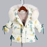 Winter Children Zipper Jacket Thicken Warm Parka For Girl 90% White Duck Down Hoodie Children Clothing Snow Wear Kids Outerwear