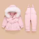 Winter Children's Clothing Set Baby Girl  Winter Jumpsuit Down Jacket for Girls Boys Coat Clothes Thicken Ski Snow Suit