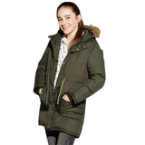 Winter Co For Teenagers Boys Girls Parkas Down Jacket Coats with Faux Fur Hooded Winter Warm Thick Padded Coats H232