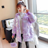 Winter Coats For Age 3 4 5 6 8 10 12 Year Casual Cute Baby Girl Down Jackets Outerwear Warm Hooded Kids Winter Coats