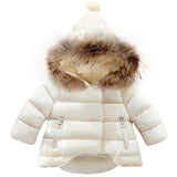 Winter Fur Outerwear For Baby Girls Boys Jackets Kids Warm Hooded Children Coats Boys Girls Clothes 2-6 Years Solid Soft Clothes