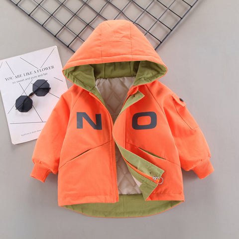 Winter Infnt Baby Coats Jackets Kids Boys hooded jacket Boys Warm Outerwear Thickened Coats For Girls Toddler Children Clothes