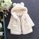 Winter Jacket For Girls Snowsuit Baby Kids Clothes 2018 Thicken Warm Faux Fur Fleece Outerwe Xmas Children Hooded Cheap Coats