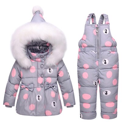 Winter Jacket Kids Snowsuit Baby Boy Girl Parka Coat Down Jackets For Girls Toddler Overalls Children Clothing Set Outfits