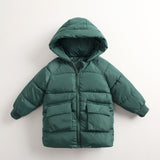 Winter Jacket for Boys 2-8 Years European Green Co Kids Fashion Thick Warm Hooded Jacket For Girls Autumn Long Co Children