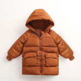 Winter Jacket for Boys 2-8 Years European Green Co Kids Fashion Thick Warm Hooded Jacket For Girls Autumn Long Co Children