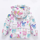 Winter Jacket for Girls Baby Fleece Coat Kids Parka Catoon Printed Hooded Animal Snow Suit Children's Autumn Jacket