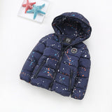 Winter Jackets for Boys Girls Thick Cotton-Padded Hooded Collar Kids Coat Good Quality Children Parka Casual Clothes 2-10 Yrs