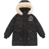 Winter Kids Coats Children Boys Jackets Thick Long Coats Girls Hooded Coat Snowsuit 3-10Y Teen Children Overcoat Parkas