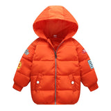 Winter Long Jacket For Boy 2 3 4 5 6 7 Years Green Cotton Parka Children Thick Warm Hooded Jacket For Girls Autumn Red Kids Coat