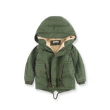 Winter Children Outdoor Fleece Jackets For Boys Clothing Hooded Warm Outerwear Windbreaker Baby Kids Thin Coats Clothes