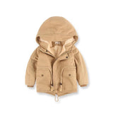 Winter Children Outdoor Fleece Jackets For Boys Clothing Hooded Warm Outerwear Windbreaker Baby Kids Thin Coats Clothes