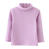 Winter Sweatshirts For Girls Kids Clothing Solid Causal Warm Turtleneck Sweatshirts For Kids Outwear