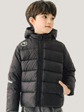 Winter Unisex Hooded Down Jackets For 3-14 Years Girls Boys Thermal Thick Down Coats Kids Children Sports Warm Outerwear