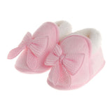 Winter Warm Newborn Baby Girl First Walker Shoes Cute Infant Toddler Soft Rubber Soled Anti-slip Snow Crib Boots Booties