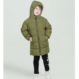 Winter White Duck Down Jacket For Boy 18 M- 8 Years Fashion Kids Clothes Autumn Long Co Children Army Green Outerwe For Boys