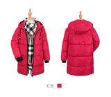 Winter long paragraph Boys Girls down jacket thickening warm in the large clothing down jacket