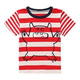 Summer Boy Girl T Shirt Fashion Children Cartoon C Striped Tops Tees Kid Short Sleeve T-shirts Toddler Clothes CG263