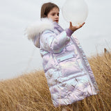 YourSeason 6 To 14 Years Kids And Teen Girls Down Coats 2023 Warm Children Girl Long Jacket White Duck Down Clothes